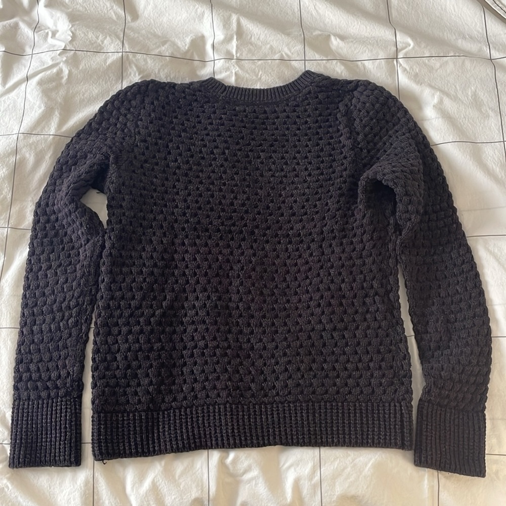 Victoria’s Secret Dark Purple and Charcoal Gray Knit Sweater sz S - Picture 4 of 5
